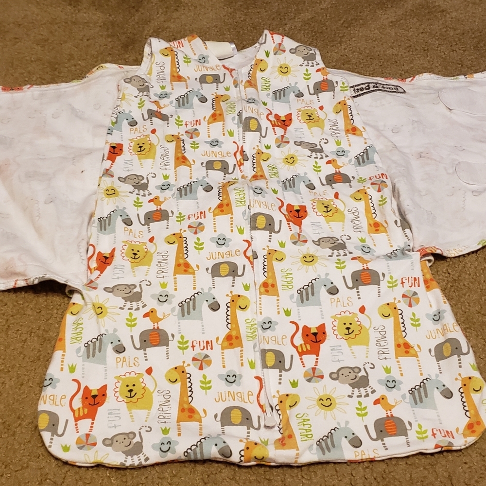 Halo Sleep Sack White Blanket Baby Swaddle Elephan